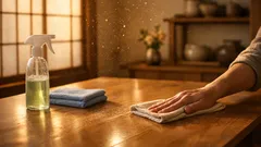 テーブル掃除でザラつき解消:汚れを塗り広げない拭き方の基本