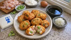 はんぺんでふわぷり食感に。えびしんじょ揚げを家庭で作る簡単レシピ