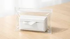 100均のチャック付き袋でポケットティッシュが散らからない簡易ケースの作り方