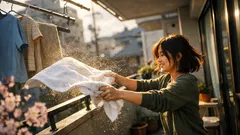 花粉シーズンでも洗濯物を外干ししたい人へ、家に持ち込まない3つのコツ