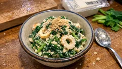 水切り10分で味が決まる:ほうれん草とちくわのしっとり白和え