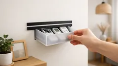 100均だけで完成する壁に隠せるリモコン収納の作り方